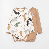 Боди с длинным рукавом /набор 2 шт/ «Basic»