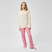 Пижама для девочек лонгслив и брюки «Симпл-димпл»