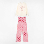Пижама для девочек лонгслив и брюки «Симпл-димпл»